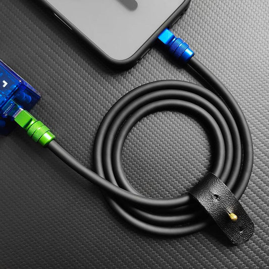 "Anodized Pro" 240W Reflective Shine Charge Cable (C+Lightning)