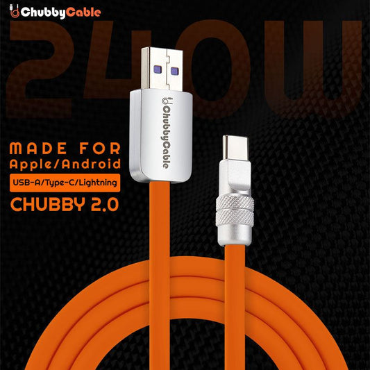ChubbyCable Classic 240W Fast Charge Cable - Multi-Color Options
