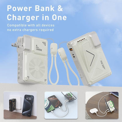 ChubbyPower Magnetic Power Bank – 10,000mAh Power Bank with Wall Plug