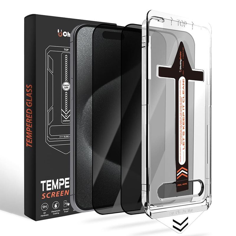 ChubbyShield Ultra - Military-Grade Privacy Screen Protector with Ultra-easy Install Box