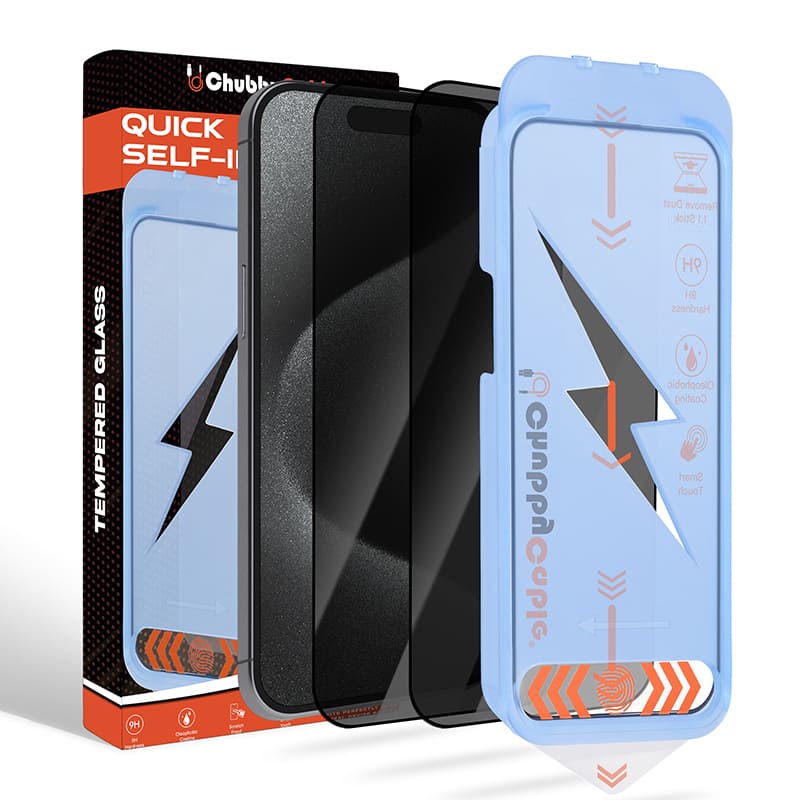 ChubbyShield Ultra - 360° Privacy Screen Protector with Ultra-easy Install Box