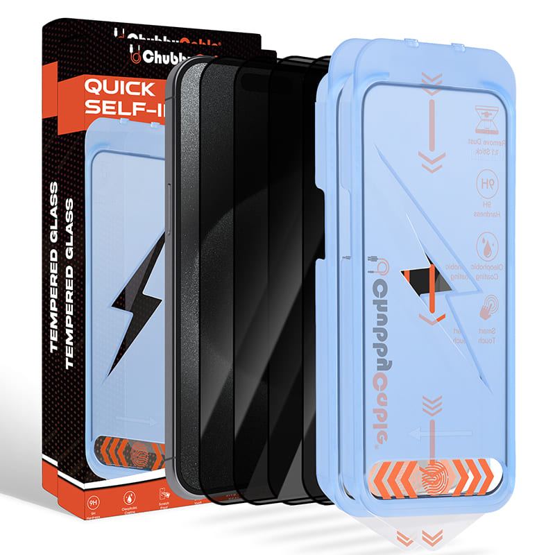 ChubbyShield Ultra - 360° Privacy Screen Protector with Ultra-easy Install Box