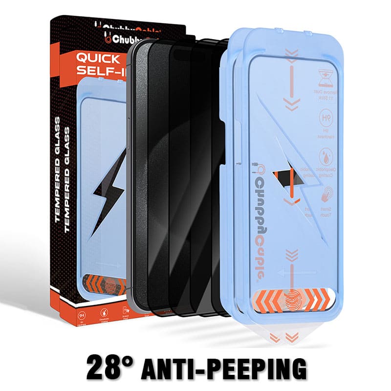 ChubbyShield Ultra - 360° Privacy Screen Protector with Ultra-easy Install Box