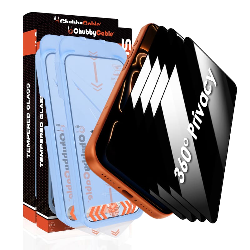 ChubbyShield Ultra - 360° Privacy Screen Protector with Ultra-easy Install Box