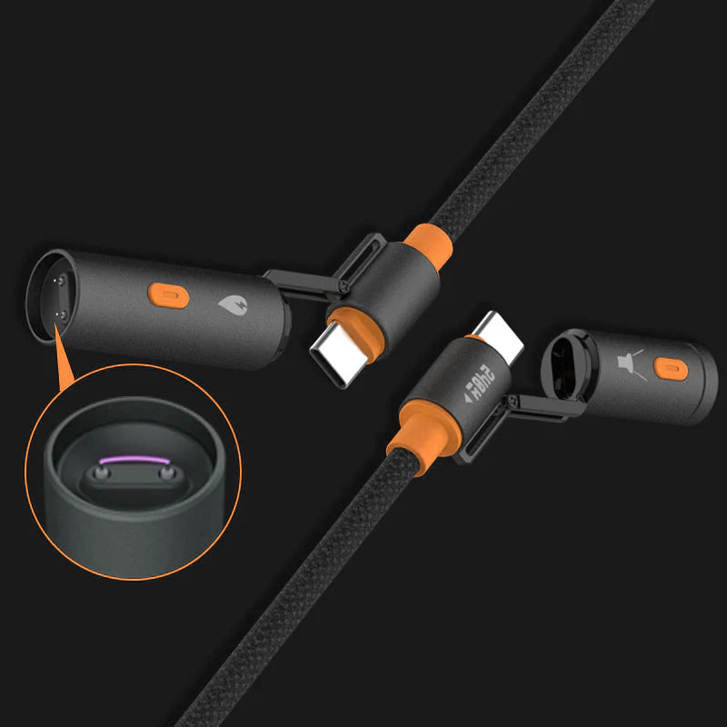 ChubbyWild 240W Rugged Charging Cable – Arc Ignite & Emergency Light, Outdoor Power Pro