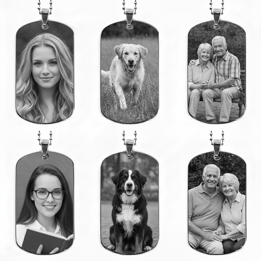 Wear Your Heart: The Personalized Photo Tag Necklace | Best Meaningful Gift