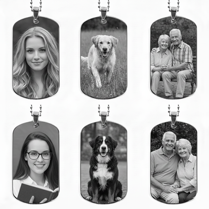 Wear Your Heart: The Personalized Photo Tag Necklace | Best Meaningful Gift