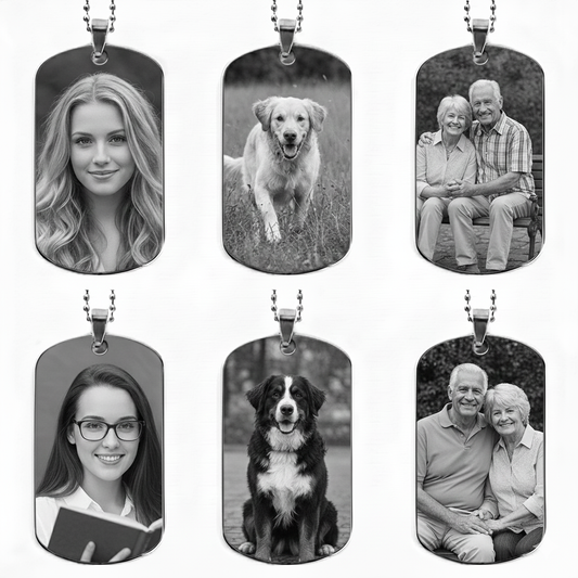 Wear Your Heart: The Personalized Photo Tag Necklace | Best Meaningful Gift