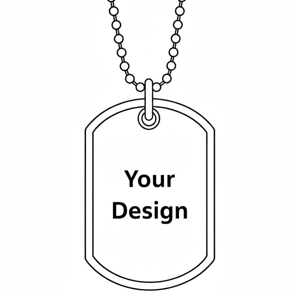 Unique & Heartfelt: Personalized Photo Tag Necklace, Truly the Best Gift