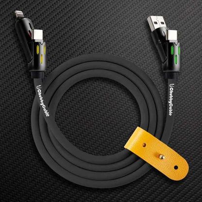 OmniChubby - 240W 4-in-1 Ultimate ChubbyCable With Dynamic Lights