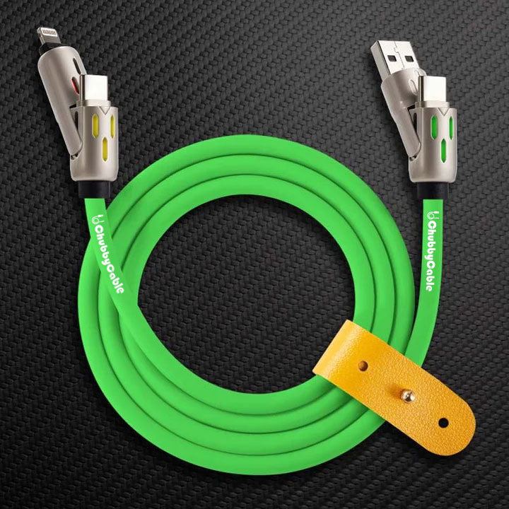 OmniChubby - 240W 4-in-1 Ultimate ChubbyCable With Dynamic Lights