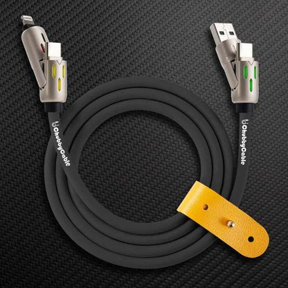 OmniChubby - 240W 4-in-1 Ultimate ChubbyCable With Dynamic Lights