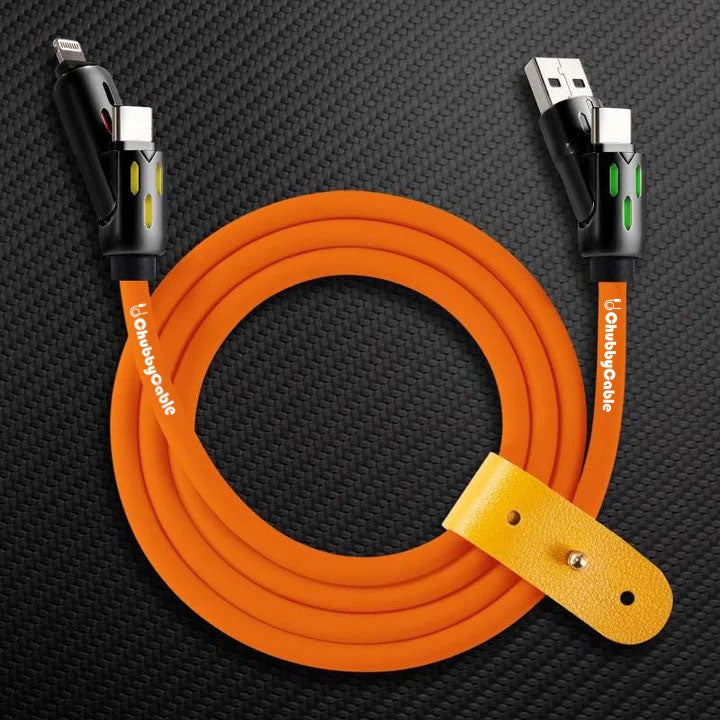 OmniChubby - 240W 4-in-1 Ultimate ChubbyCable With Dynamic Lights