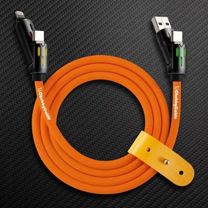 OmniChubby - 240W 4-in-1 Ultimate ChubbyCable With Dynamic Lights