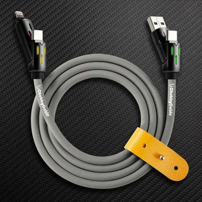 OmniChubby - 240W 4-in-1 Ultimate ChubbyCable With Dynamic Lights