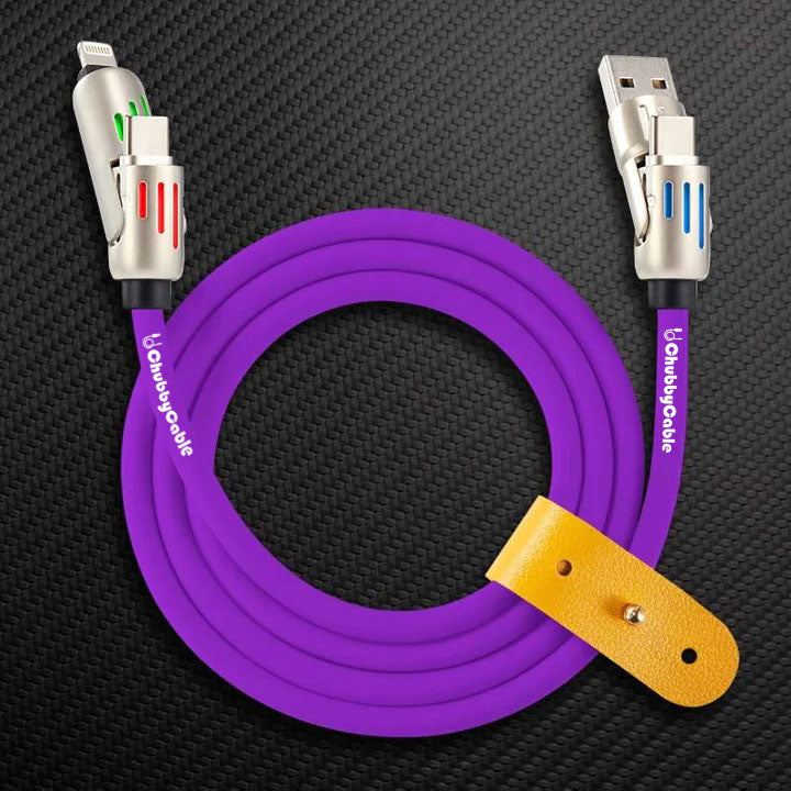 OmniChubby - 240W 4-in-1 Ultimate ChubbyCable With Dynamic Lights