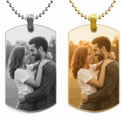 Memories on a Chain: The Unique and Heartfelt Photo Tag Necklace They'll Love.