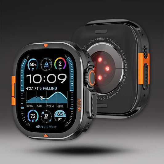 AlpineShield – Zinc‑Alloy Adventure Watch Case with Mountain Emblem