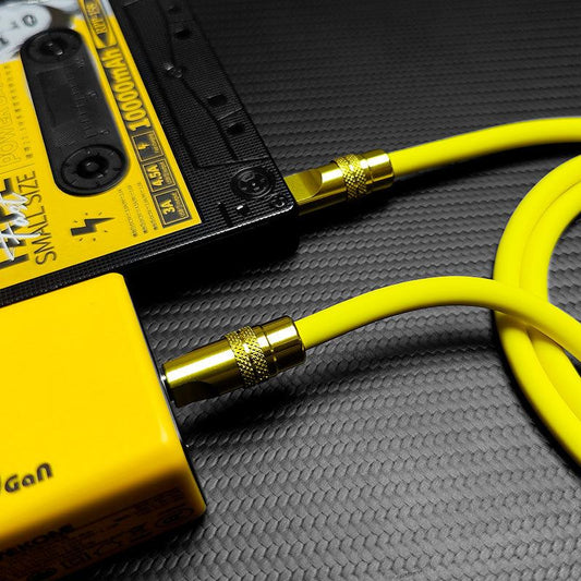 "TechnoGloss" 240W Reflective Shine Charge Cable (C+Lightning)