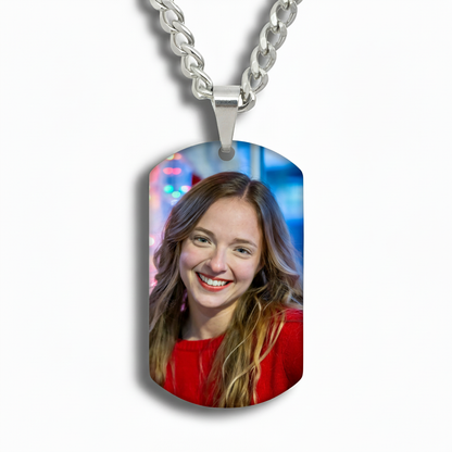 Wear Your Heart: The Personalized Photo Tag Necklace | Best Meaningful Gift