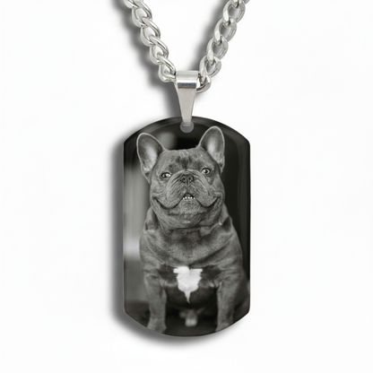 Unique & Heartfelt: Personalized Photo Tag Necklace, Truly the Best Gift