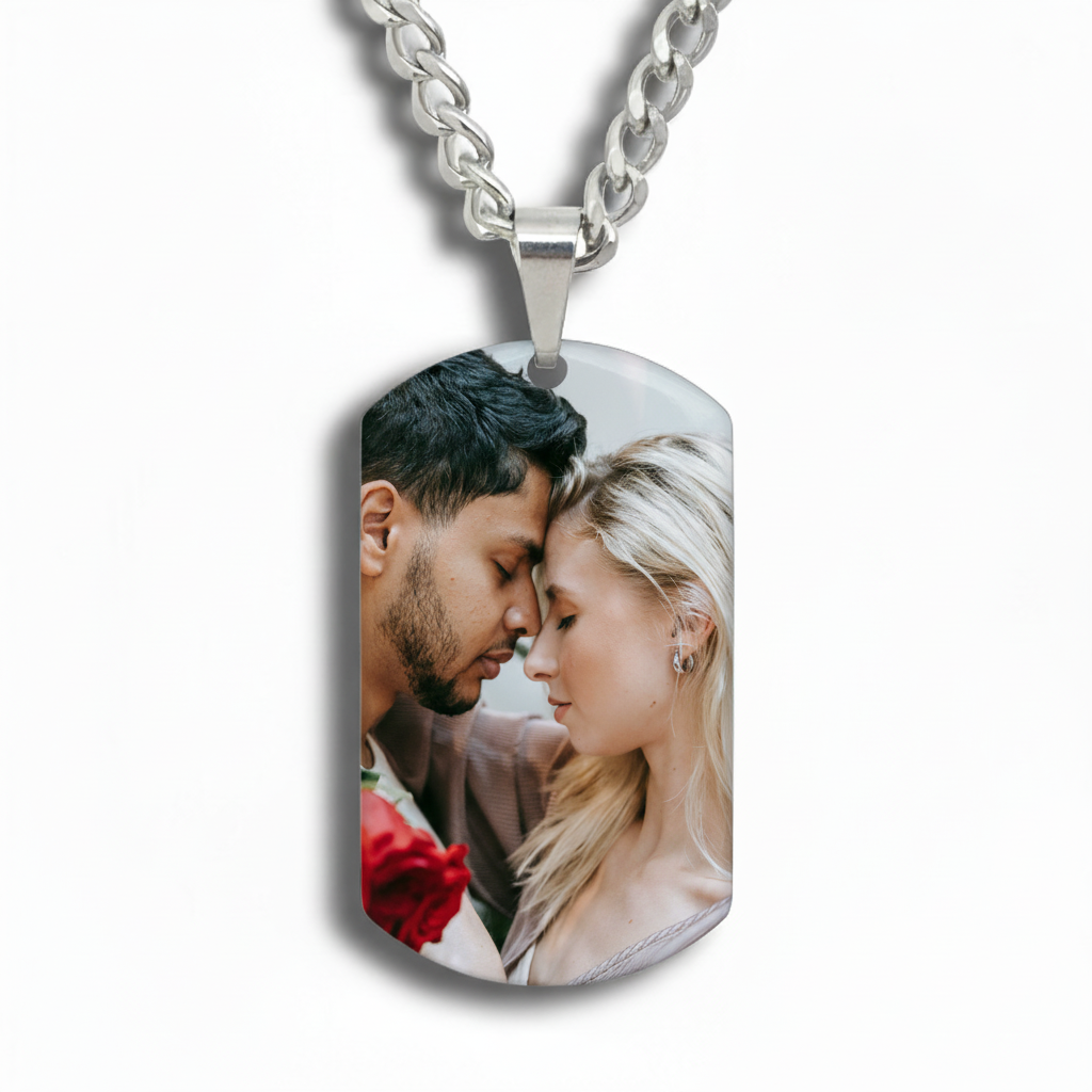Wear Your Heart: The Personalized Photo Tag Necklace | Best Meaningful Gift