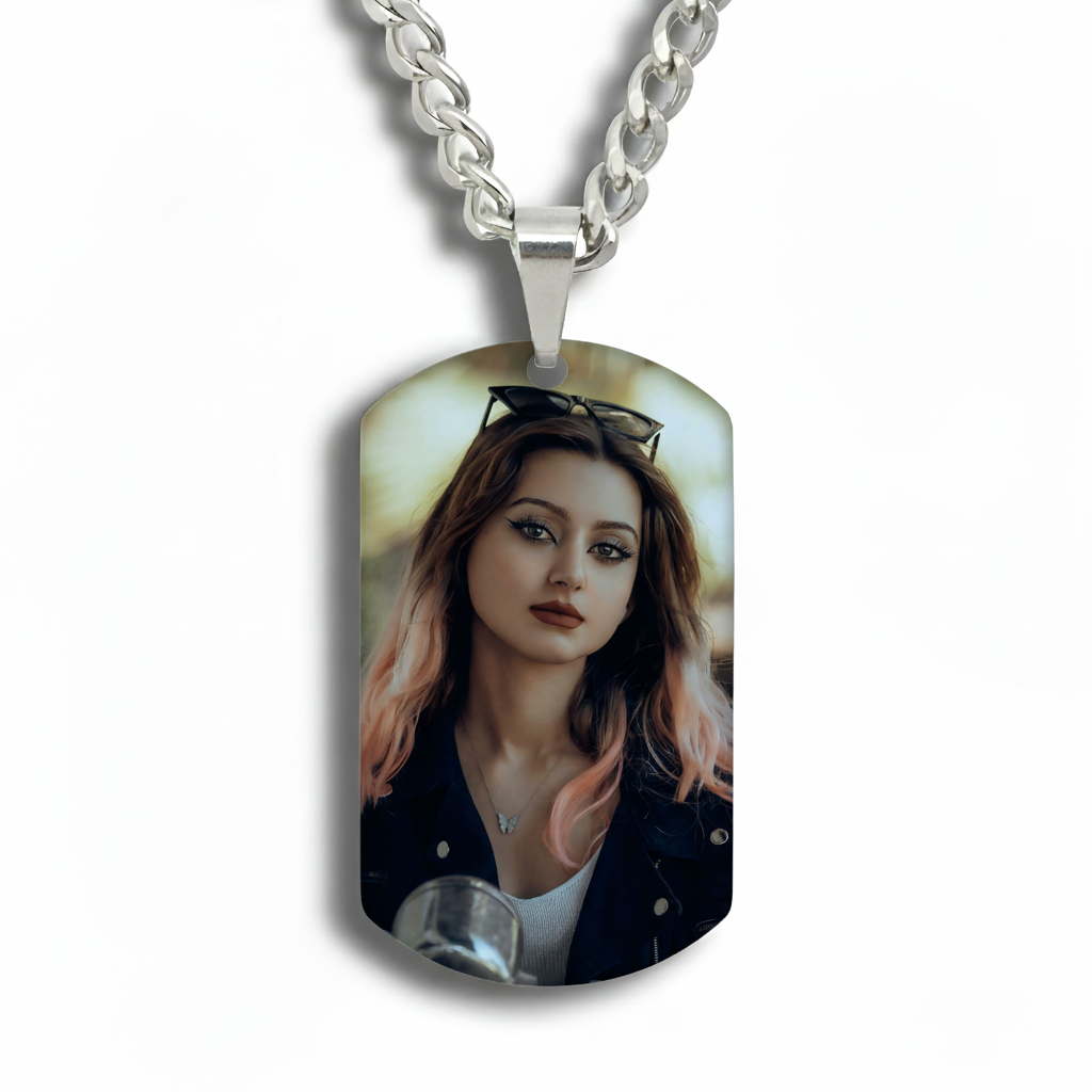Wear Your Heart: The Personalized Photo Tag Necklace | Best Meaningful Gift