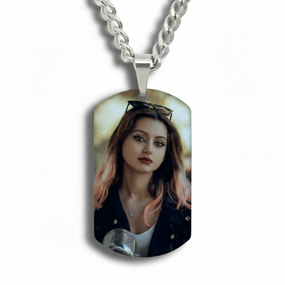 Wear Your Heart: The Personalized Photo Tag Necklace | Best Meaningful Gift