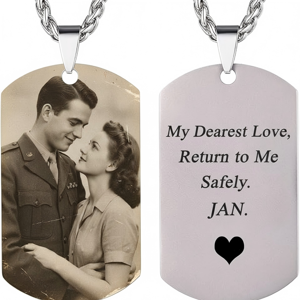 Wear Your Heart: The Personalized Photo Tag Necklace | Best Meaningful Gift
